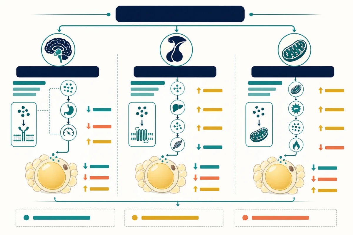 Illustration for Best Peptides for Fat-Loss Research in 2026: A Mechanism-First Guide