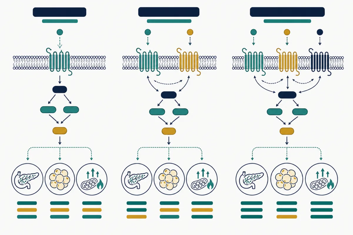 Illustration for Retatrutide vs Tirzepatide vs Semaglutide: A 2026 Research Comparison